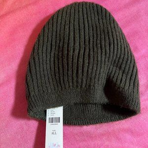 NWT Anthropologie slouchy beanie, olive OS